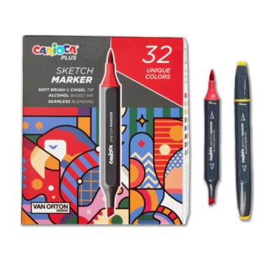 Pennarello Carioca Plus Sketch Marker Box Rigida Colori Assortiti - immagine 5