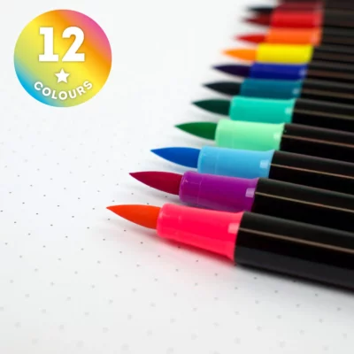 Set di 12 Pennarelli Legami con Punta Pennello - Brush Markers - immagine 3