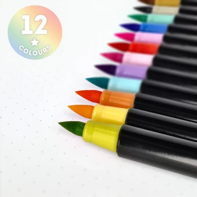 Set di 12 Pennarelli Legami con Punta Pennello - Brush Markers - immagine 5